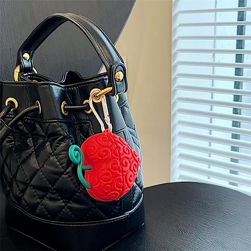 Image of for Samsung Galaxy Buds 2 Pro /Pro /2 /Live /FE Cover, Cute Popular Cartoon Devil Fruit Shape Silicone Headphone Case with Hook (Love Heart)