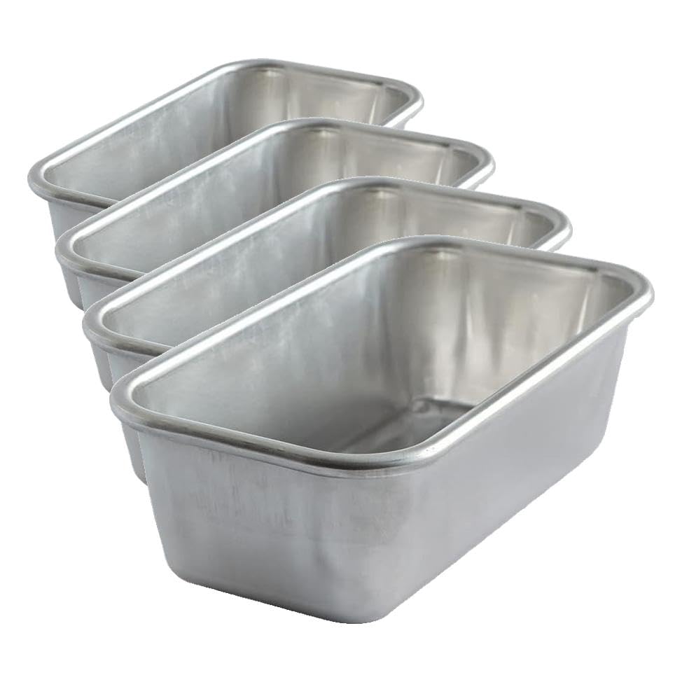 Nordic Ware Naturals Loaf Pan, 1 Pound Loaf Pan (Pack of 4)