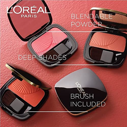 L'Oréal Paris Matte Blush, Highly Blendable and Buildable Application, Versatile Use, Incl. Mirror and Brush, Le Blush Bar Matte, 11 Be Fierce, 4.5g - Image 4