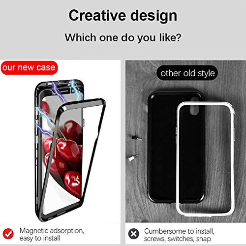 Custodia Magnetico per iPhone X/XS,[360 Protezione...