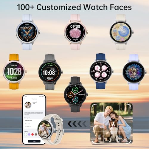 Image of Smart Watch for Men Women(Answer /Make Calls), Smartwatch Built-in AI Voice, 1.27 inch HD Fitness Tracker with Heart Rate /Sleep /Step /SpO2 Monitor, 100+ Sports Modes, IP68 Waterproof Watch for Android iOS
