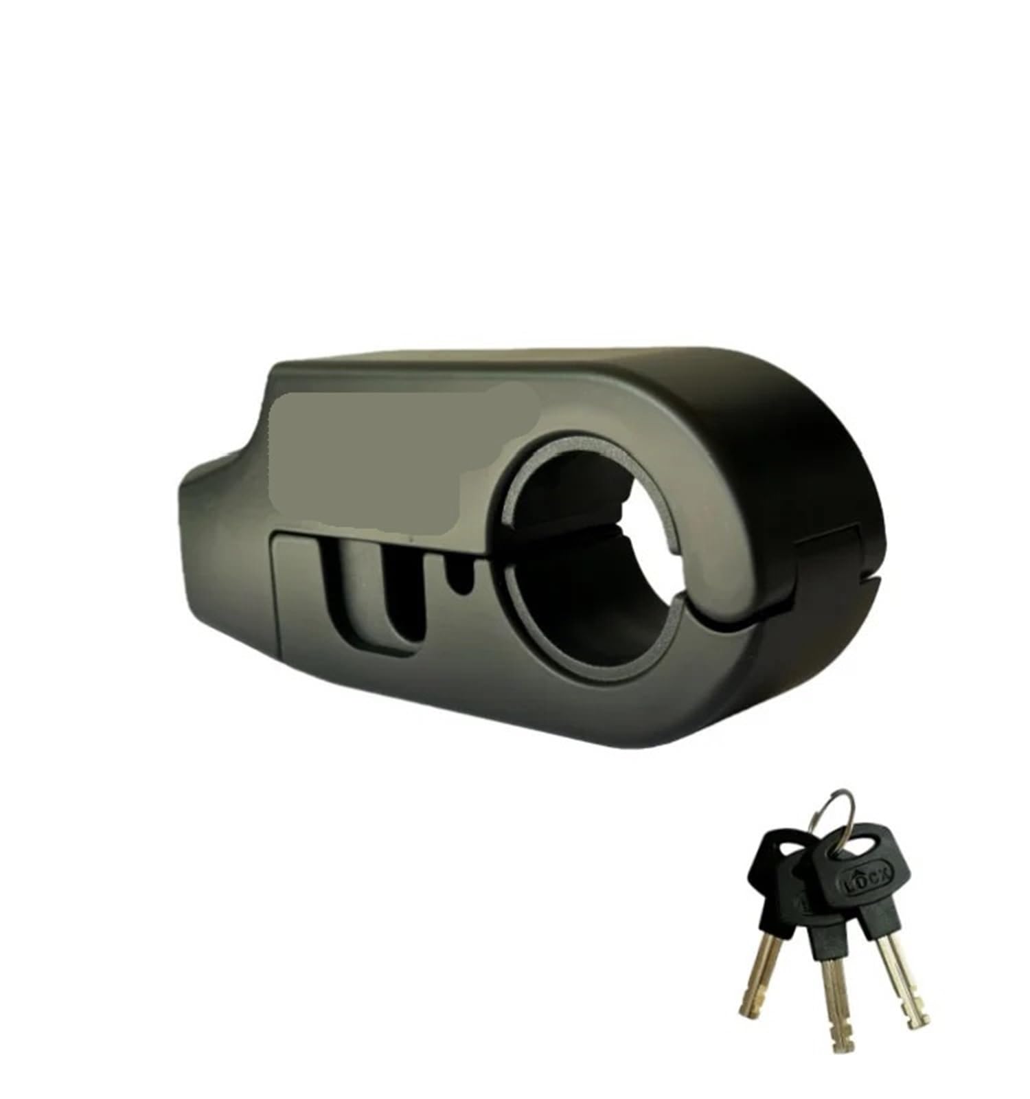 Chain Lock Anti-Theft Alarm Motorcycle Handlebar Lock Aluminum Alloy Brake Grip Bicycle Equipment Adjustable Motorcycle Handlebar Lock(6516 Black)