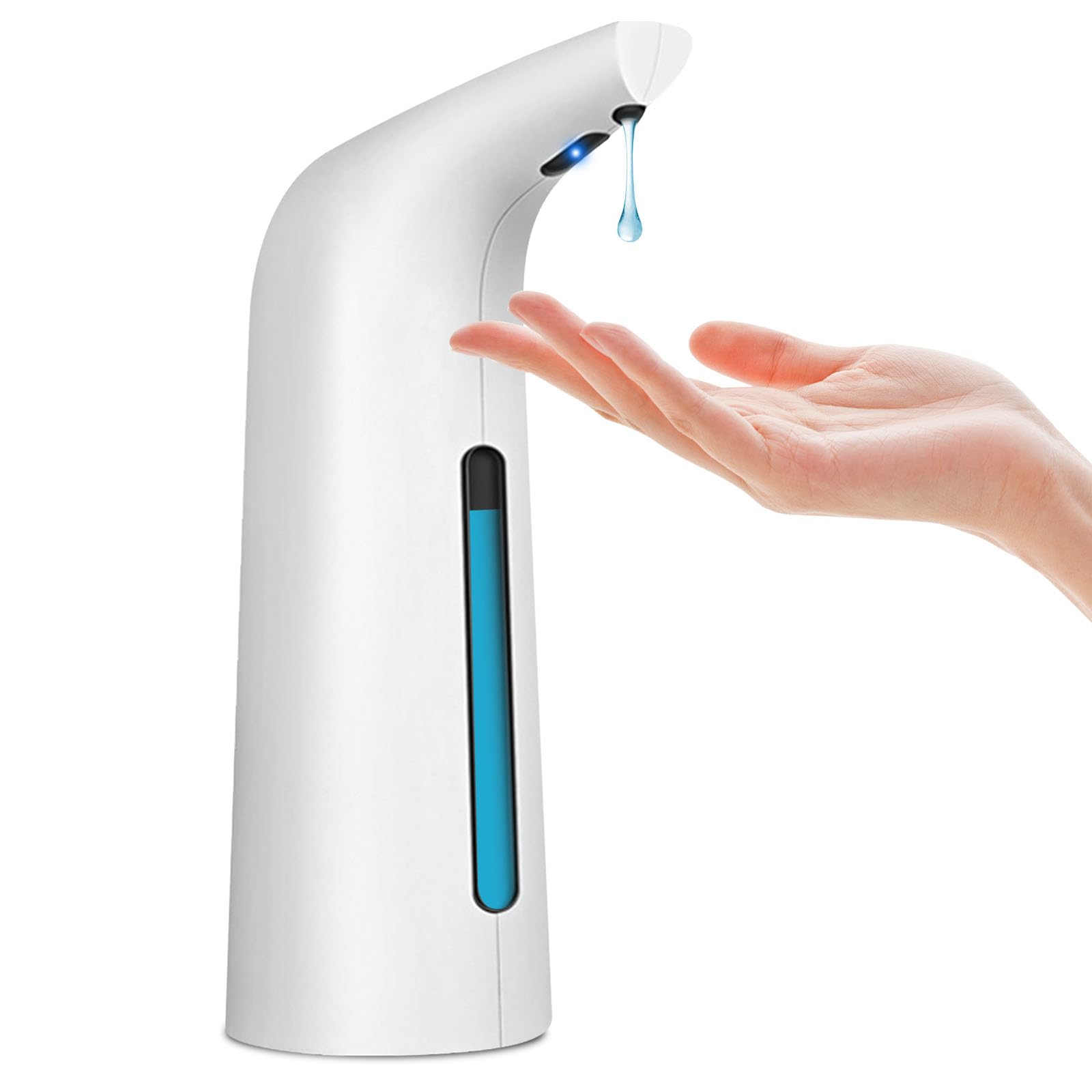 Automatic Soap Dispenser with Sensor - Touchless Electric Soap Dispenser, IPX6 Waterproof, Ideal for Bathroom, Kitchen and Restaurant, Hygienic Touchless Soap Dispensing