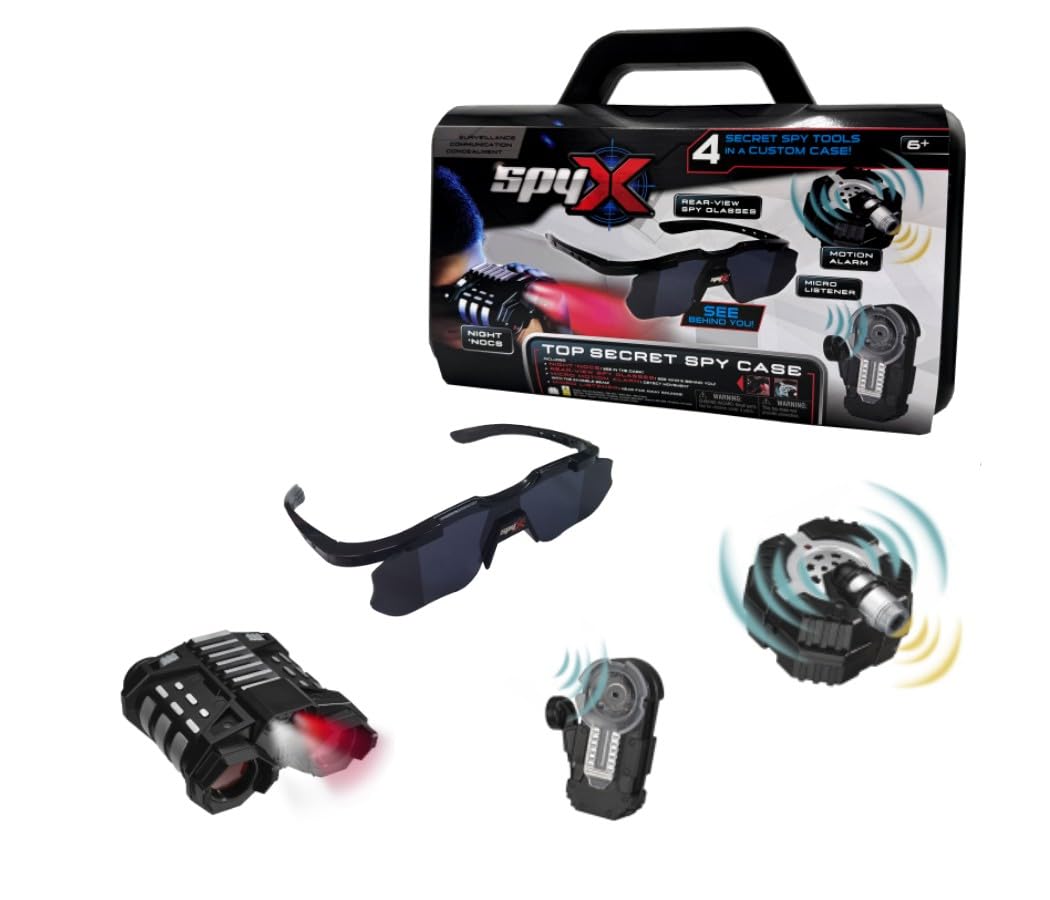 Amazon.com: SpyX Top Secret Spy Case – Ultimate Kids Spy Kit with