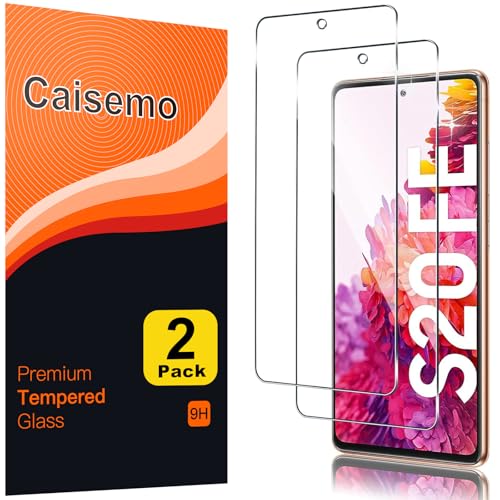Caisemo (2 Pack For Samsung Galaxy S20 FE/S20 FE 5G Tempered Glass Screen Protector 9H Hardness Anti Scartch Soft Touch