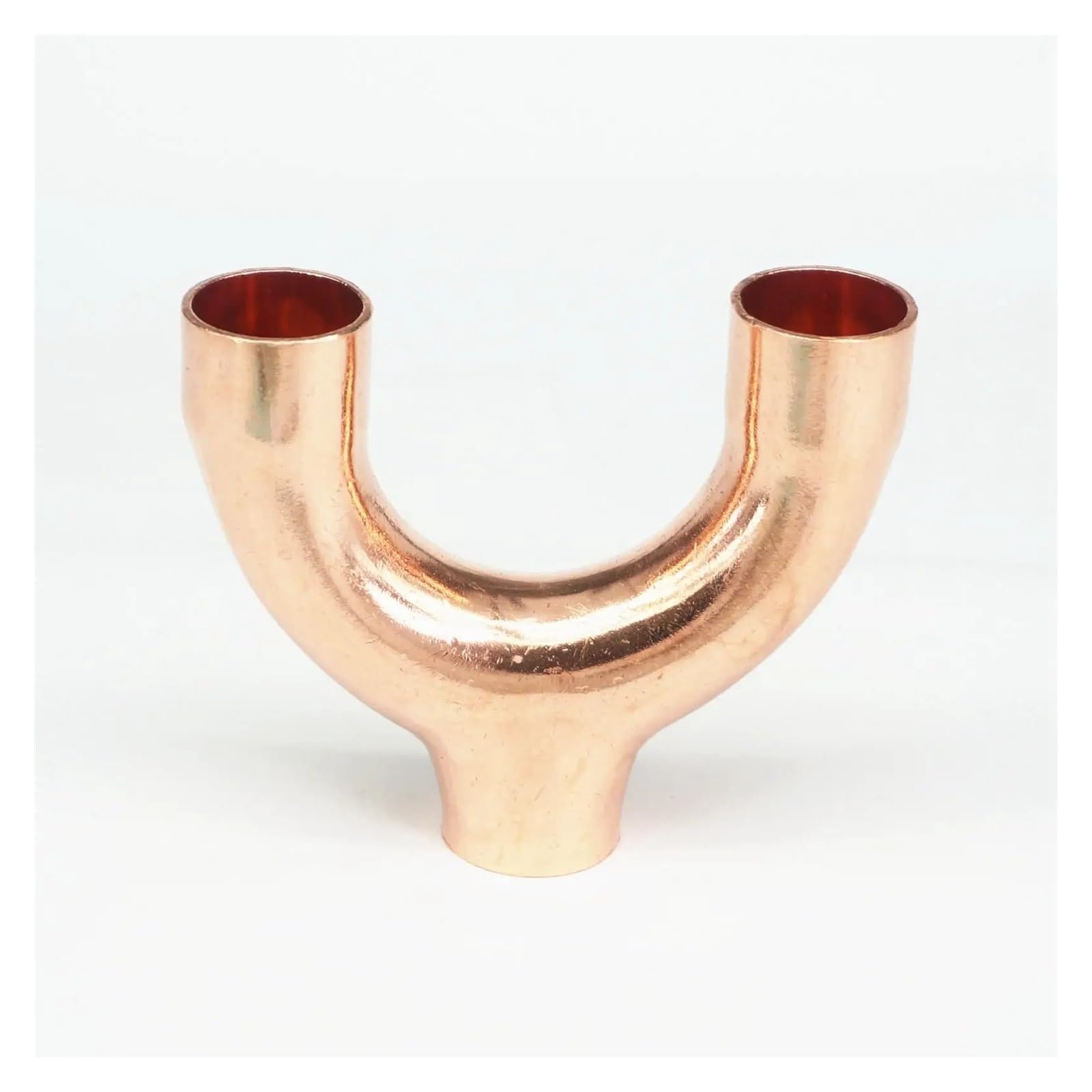 25x1.5x83mm Copper End Feed Equal Y 3 Ways Welding Pipe Adapter Fitting Air Conditioner Refrigeration Gas Water Oil