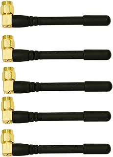 Taidacent 5pcs Rubber Duck 433.92 Mhz 433Mhz Signal Booster Antenna Small Pepper RF Transmitter 7cm SMA High Gain 4dbi Directional Telemetry