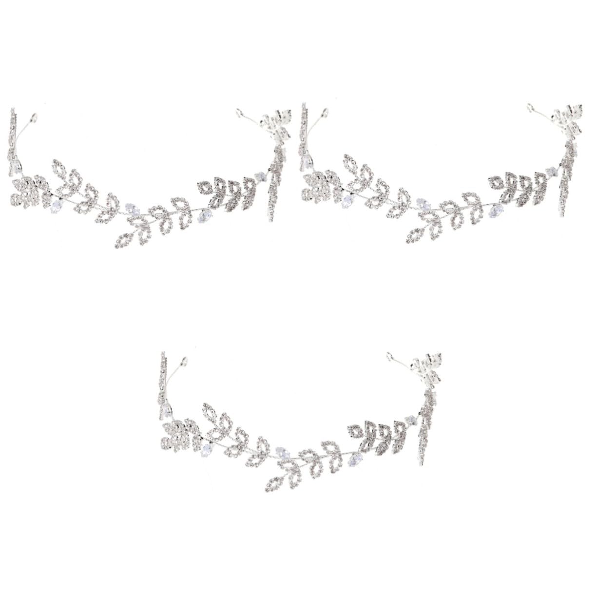 VICASKY 3 Pezzi Banca Del Matrimonio Fascia Bride Headband Women Hairband Accessori Per Per Fasce Eleganti Per Donne