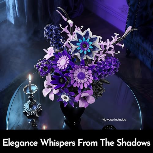 Dahlia Flower Bouquet Building Set DROPS TO (PURPLE ONLY) - image 4