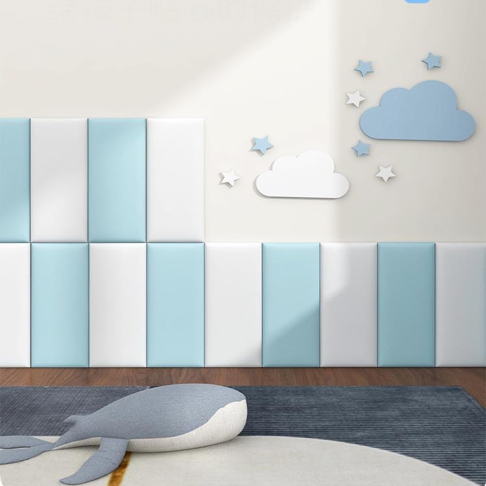 Antykolizyjna wyściółka ścienna 3D dla dzieci – odklej i przyklej, dekoracyjne naklejki ochronne do pokoju zabaw, zestaw 3 szt., 30 x 60 cm