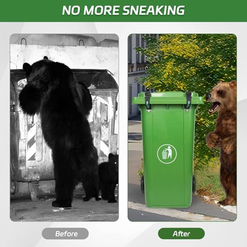 Enigarlax 24TCLL Trash Can Locks For Animals, Raccoon Bear Proof Trash Can Lock, Easy To Install, Long Lasting Strap Lid Garbage Can Lock thumb #4