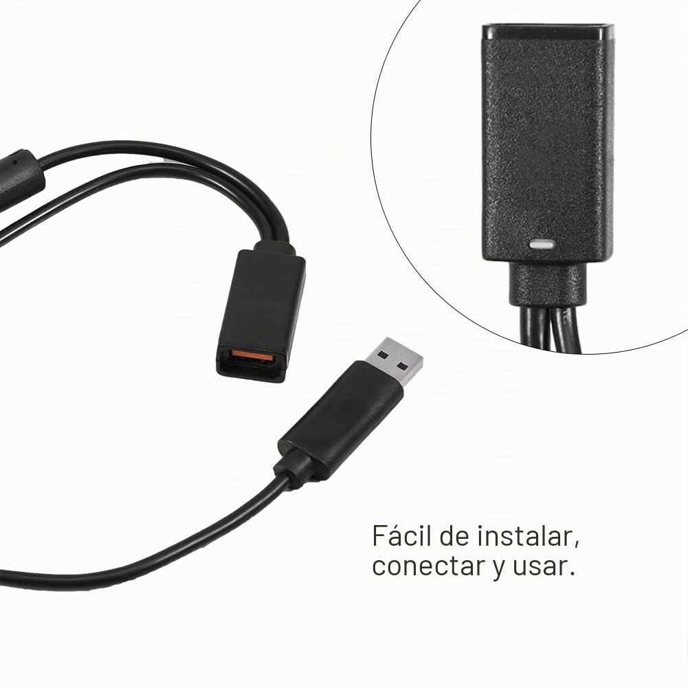 Adaptador de Corriente, Adaptador de Cable de Fuente de Alimentación USB para Cargador de Sensor Kinect de 360
