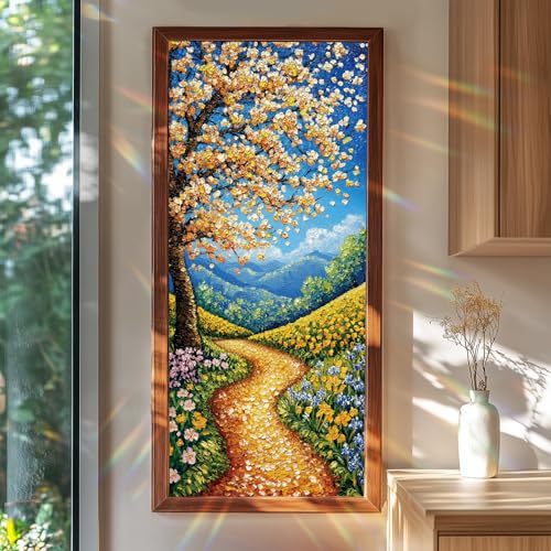 Vinilo Decorativo para Ventanas 18x40 Pulgadas Árbol y Paisaje miniatura 1