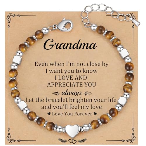 Image of Mothers Day Gifts for Grandma, Grandma Bracelet Gigi Gifts Great Grandmas Gift Ideas Birthday Gifts for Women Nana