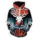Assassin's Creed Pull à capuche à manches longues avec imprimé 3D Taille M à XXL - - L