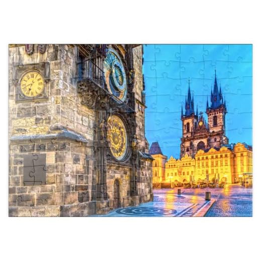 Teynkyrkan Och Torget I Gamla Stan, Prag - Premium 100 bitar pussel - MyPuzzle specialkollektion från Puzzle Galaxy