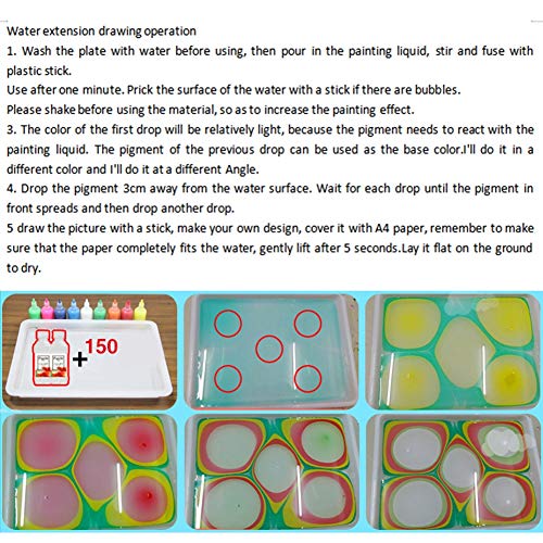 Kit de pintura de marmoleado al agua para pintar de forma fácil y limpia sin manchar 8