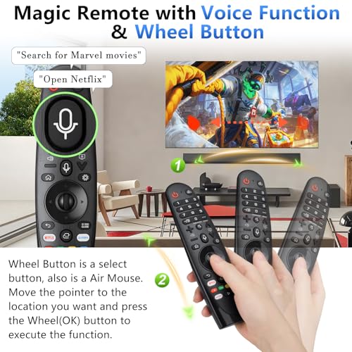image for Angrox Voice Magic Remote for LG-TV-Remote Control Replacement, AKB758