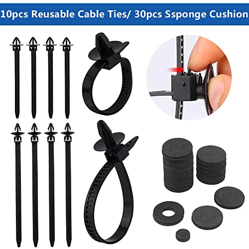Image of Car Push Retainer Clips Automotive Screws Auto Body 845Pcs Fastener Push Pins Kit Set Panel Bumper Clips with 10 Cable Ties Fastener Remover for GM Ford Toyota Honda Chrysler Acura Blue