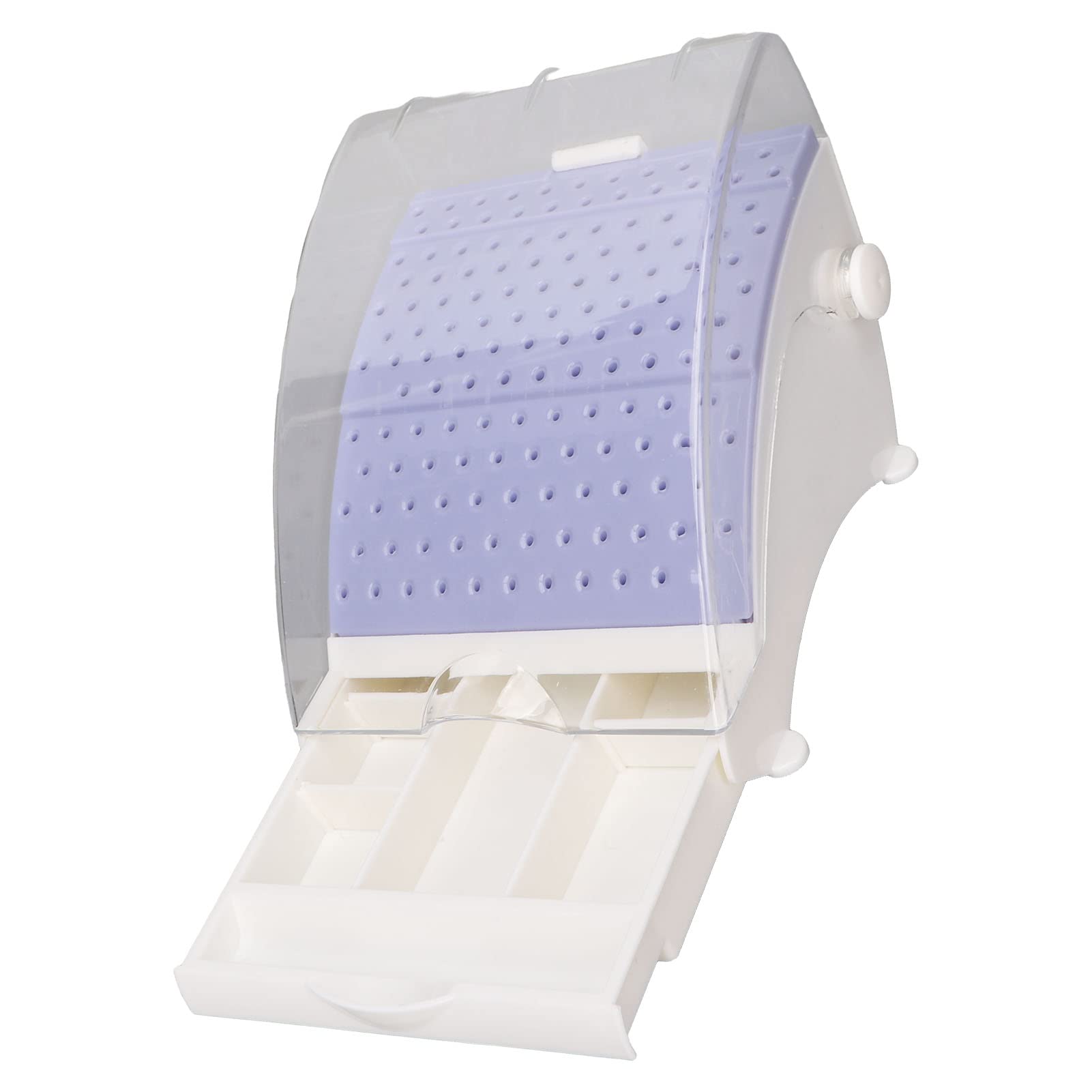 Bloc de Fraise Dentaire 142 Trous Support de Fraise pour Boîte de Fraise, Organisateur de Fraise Dentaire Annhua en Plastique avec étui de Protection pour Aiguille, Fraise, Lime