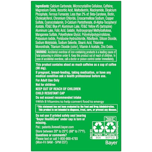 One A Day 995290 LIB Energy Multivitamin, Supplement thumb #2