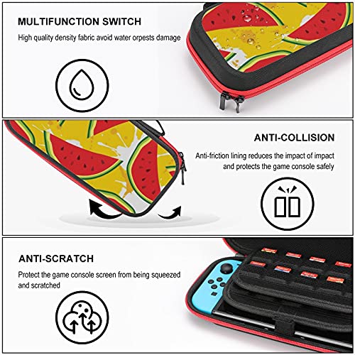 Watermelons Fruit Juice Travel Carrying Case Game Bag For Nintendo Switch Console Accessories Holds 20 Game Card Bag #TOP2