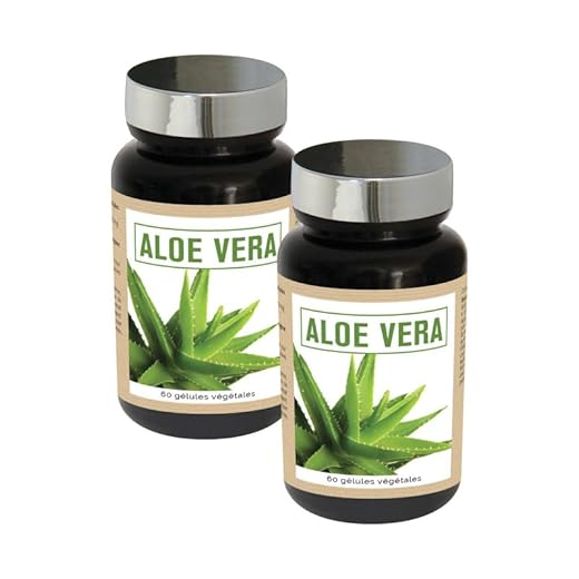 NUTRI EXPERT - Aloe Vera - Favorise le Confort Digestif 100% Extrait de Suc d'Aloe Vera - Soutient la Santé Gastro-intestinale - Sans Gluten ni Allergène - Vegan - Actif breveté - Lot de 2 produits