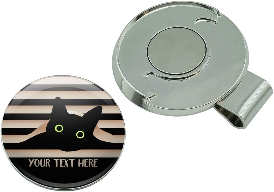 review GRAPHICS & MORE Personalized Custom Black Cat in Window 1 Line Golf Hat Clip with Magnetic Ball Marker