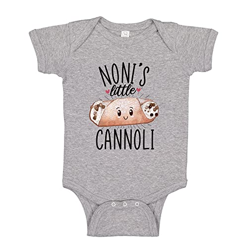 Noni's Little Cannoli Baby Boy or Girl Bodysuit One Piece Toddler T-Shirt Italian Noni Gift for Grandma