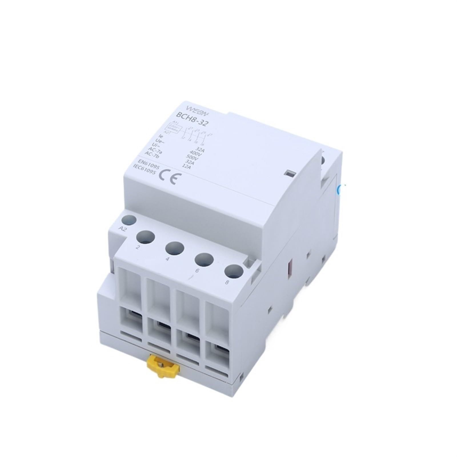 Contactor de CA BCH8-32 4P de 32A automático 230V con mecanismo modular 4 NC para carril DIN 2