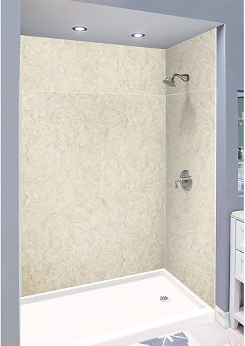 Miniatura 264 de Transolid EWKX483696-41 Expressions - Kit de pared de ducha de 6 paneles con extensión, 36 pulgadas de largo x 48 pulgadas de ancho x 96 pulgadas