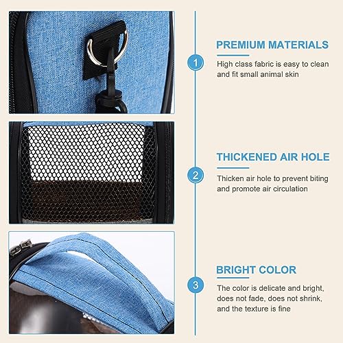 Image of VILLCASE Travel Backpack Bird Travel Carrier, Rat Breathable Bird Carrier cage Parrot Carrier for Hiking, Airline Bunny Carrier Approved Guinea Pig Carrier Hiking Backpack