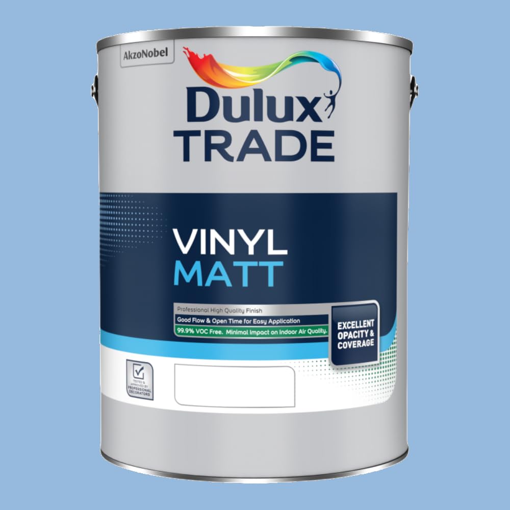 Dulux Trade Vinyl Matt Mixed Colour - Blue Babe / 5L