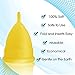 Blossom Menstrual Cup, Say No to Tampons | Get Blossom Cups for Menstrual Days| Period Cup, Reusable Menstrual Cup, Silicone Cup (Large Menstrual Cup, Yellow)