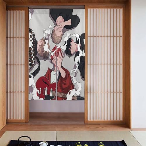 ギヴン 暖簾を飾る 断熱 遮光 壁掛け 防寒 カーテン枚寝室装飾断熱カ 四季通用玄関のれん 暖簾 飲食店 階段 居酒屋 脱衣場の目隠し 出入り口 店頭 新築祝い トイレ バス 個性のカーテン四 86*143cm