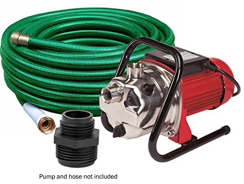 Image of Little Giant GH-1, 1 inch MNPT x 3 /4 inch Male GHT Garden Hose Reducer /Adapter