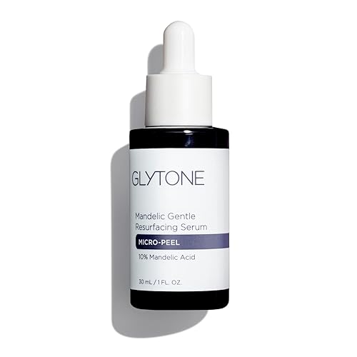 Glytone Micro-Peel Mandelic - Suero rejuvenecedor suave con 10% de ácido mandélico, para piel propensa al enrojecimiento, vegano, sin parabenos ni