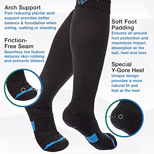 Image of Wanderlust Everyday Use Graduated Compression Socks - Support Stockings for Men & Women