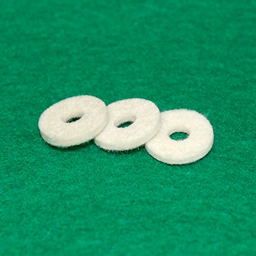 King Conn Benge Bach Trumpet Valve Stem Finger Button Felt Washer - Set of 3 Felts