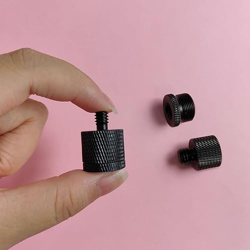 Miniatura 7 de Adaptador de tornillo de micrófono de 4 piezas, 58 hembra a 38 macho y 38 hembra a 58 macho, 58 hembra a 14 macho y 14 hembra a 58 macho, adaptador