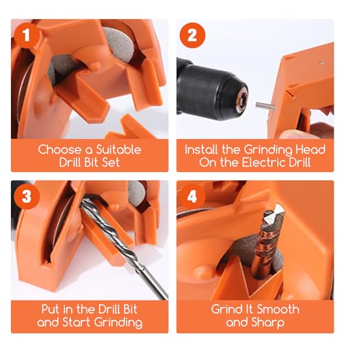 image for BUXUNA Drill Bit Sharpener, Drill Bit Sharpener for All Bits(5/64''- 5