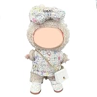 Conjunto de roupas para La Bubu - Roupas La Bubu feitas à mão, 4 peças, roupas elegantes La Bubu com - Conjunto de vestido perfumado de cor branca e bolsa C de sapatos de princesa, Multi, Normal