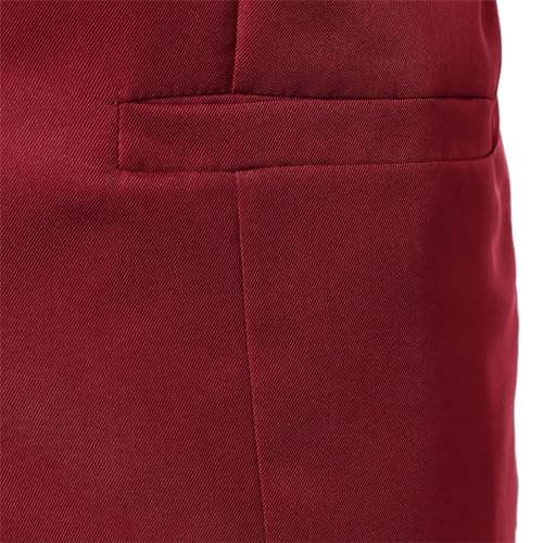 Men's Suit Vest, Solid Color Sleeveless Coat with Metal Chain Decoration, Slim Fit Business Casual Waistcoat4