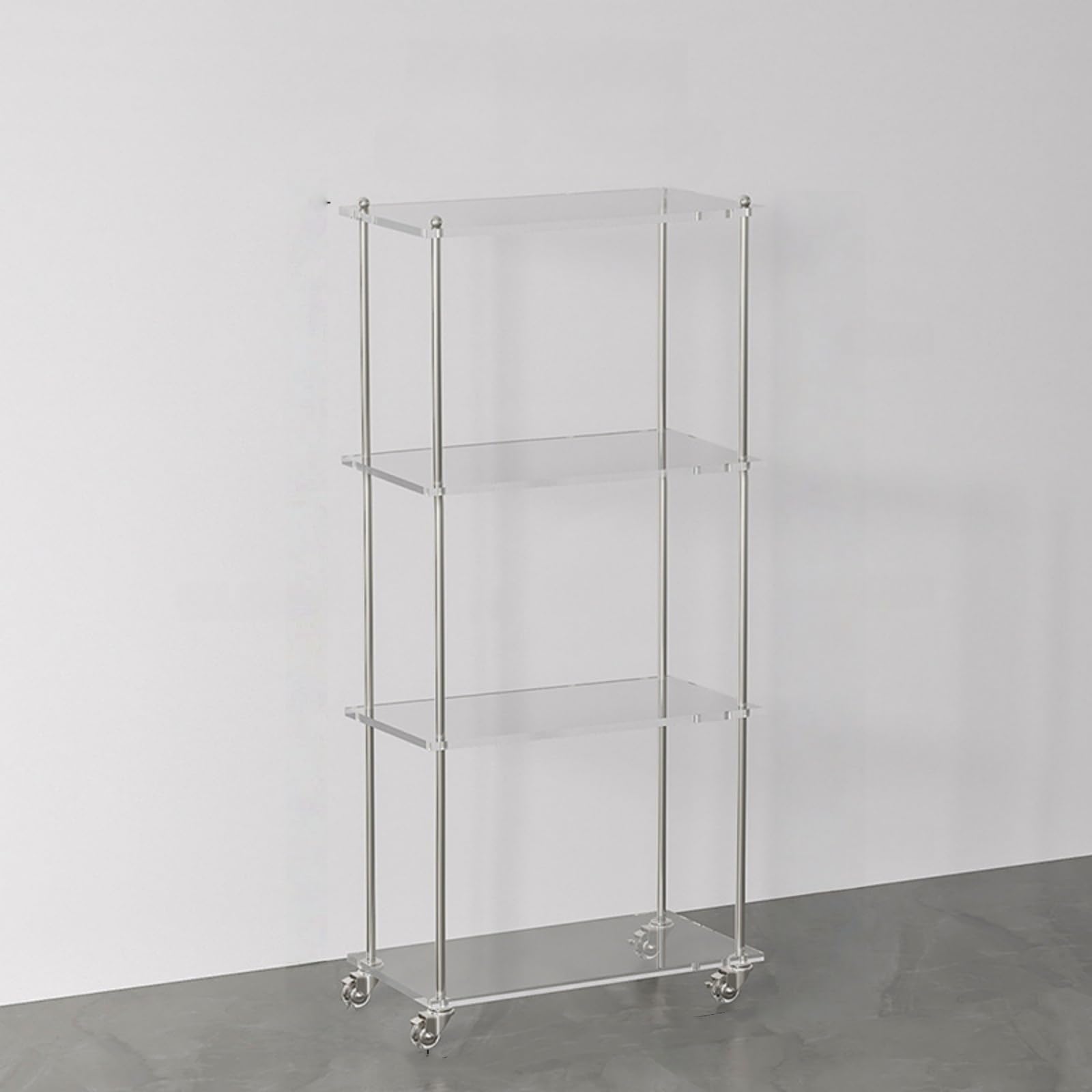 Amazon｜Suzapiwアクリルラック、オープンシェルフ、フロア、本棚、2段