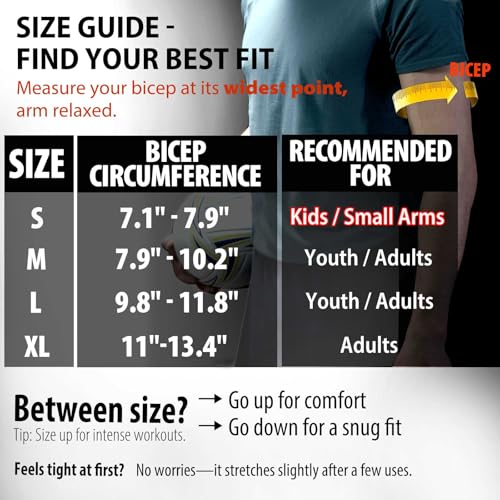 image for Frelaxy Padded Elbow Forearm Sleeves 2 Pack Compression Crashproof Arm