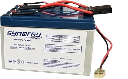 Razor Baterías de repuesto para scooter eléctrico de 12 voltios y 7 Ah de alto rendimiento, juego de 2 incluye un nuevo arnés de cableado (reemplaza