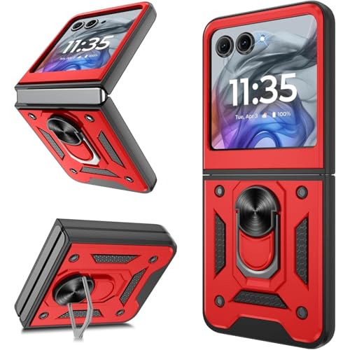 Étui rigide silicone Motorola Razr 2025 rouge anti-chute