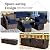 RELAX4LIFE 8-Piece Patio Furniture Set - PE Wicker Conversation Set w/Cushions, Pillows, Tempered Glass Table, Storage Box, Outdoor Sectional Sofa Set for Yard, Deck (Navy Blue)