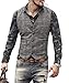 Produktbild Neil Melody Herren Anzug Weste mit Fischgrätmuster Lässig kariert Tweed Wolle Weste Hochzeit Trauzeugen(Medium,Silber)