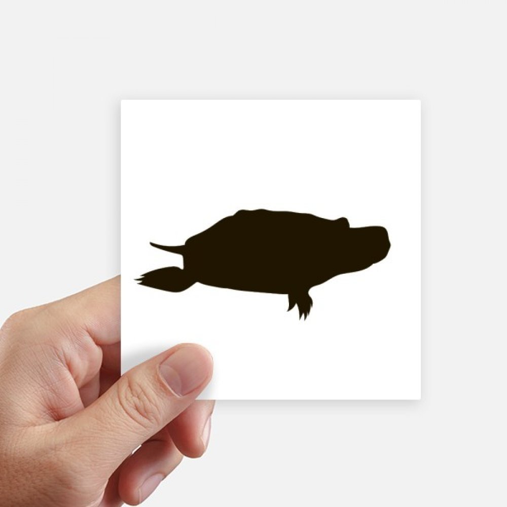 Autocollant carré tortue noire anti-bulle pour ne plus confondre votre valise